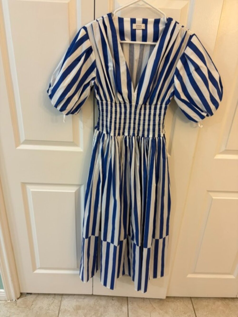 Blue and white striped Dress by AYR in size XS